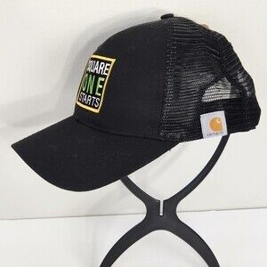 NWT Carhartt Black Cap with Mesh Sides Adjustable Fit